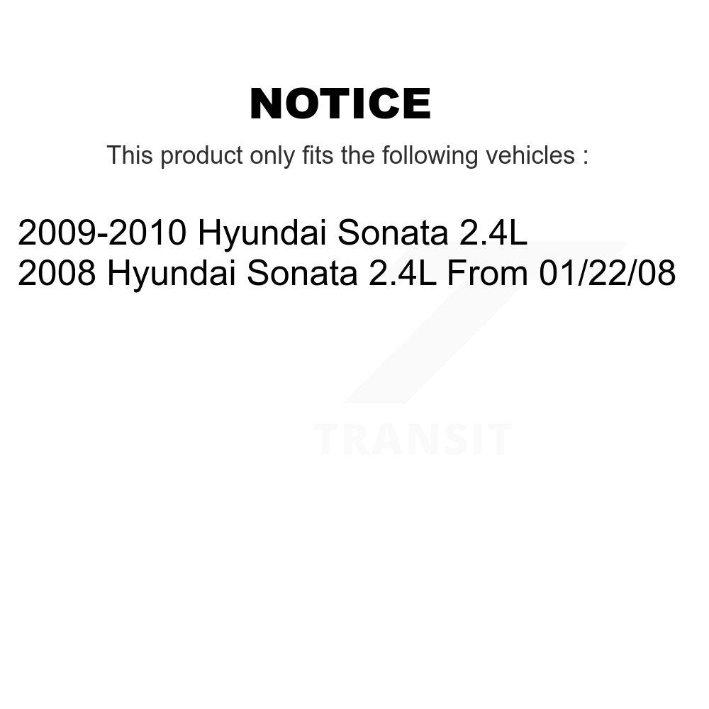 [Arrière] Disque et plaquette de frein pour Hyundai Sonata 2.4L K8T-105519