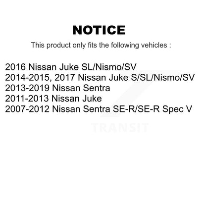 [Arrière] Disque et plaquette de frein pour Nissan Sentra Juke K8T-105525