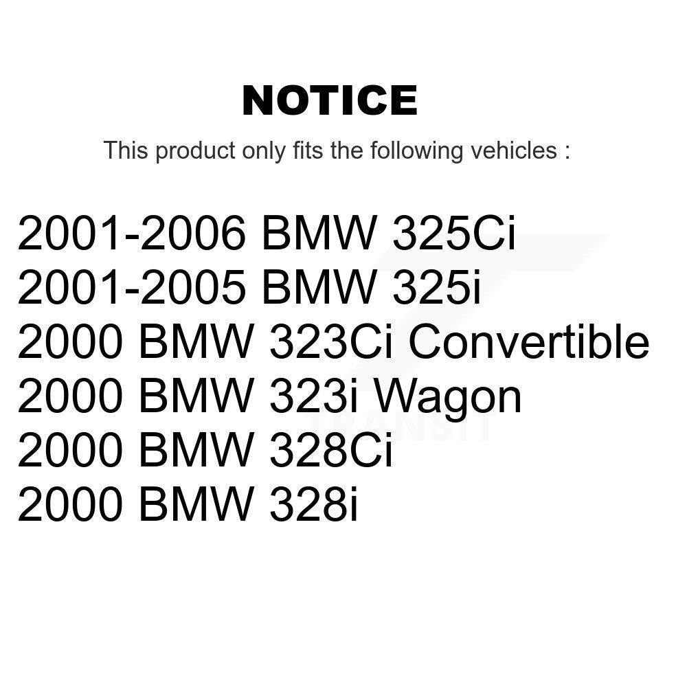 [Arrière] Disque et plaquette de frein pour BMW 325i 325Ci 323Ci 323i 328Ci 328i K8T-105553