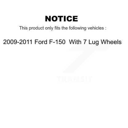 [Arrière] Disque et plaquette de frein pour 09-11 Ford F-150 With 7 Lug Wheels K8T-105564