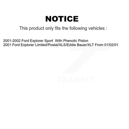[Arrière] Disque et plaquette de frein pour Ford Explorer Sport K8T-105575