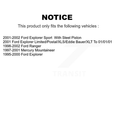 [Arrière] Disque et plaquette de frein pour Ford Ranger Explorer Sport Mercury K8T-105576