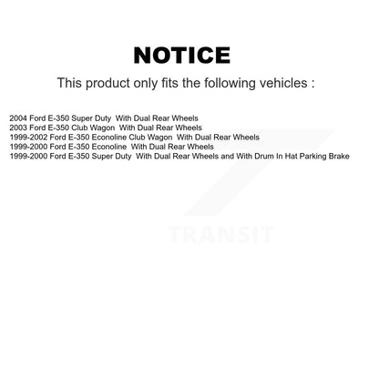[Arrière] Disque et plaquette de frein pour Ford E-350 Super Duty Econoline Club K8T-105611