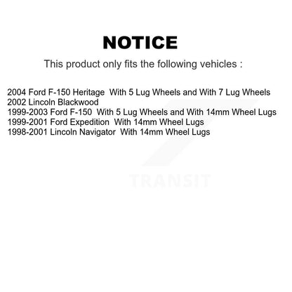 [Arrière] Disque et plaquette de frein pour Ford F-150 Heritage Expedition K8T-105646