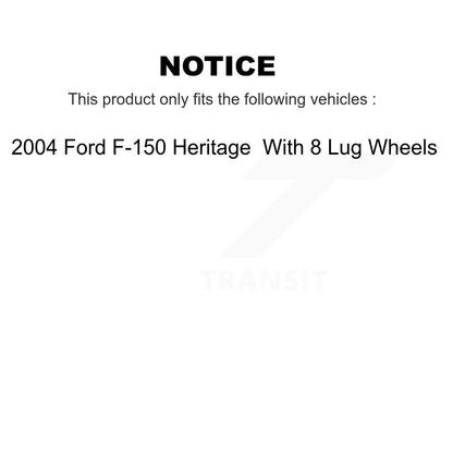 [Arrière] Disque et plaquette de frein pour Ford F-150 Heritage With 8 Lug Wheels K8T-105647