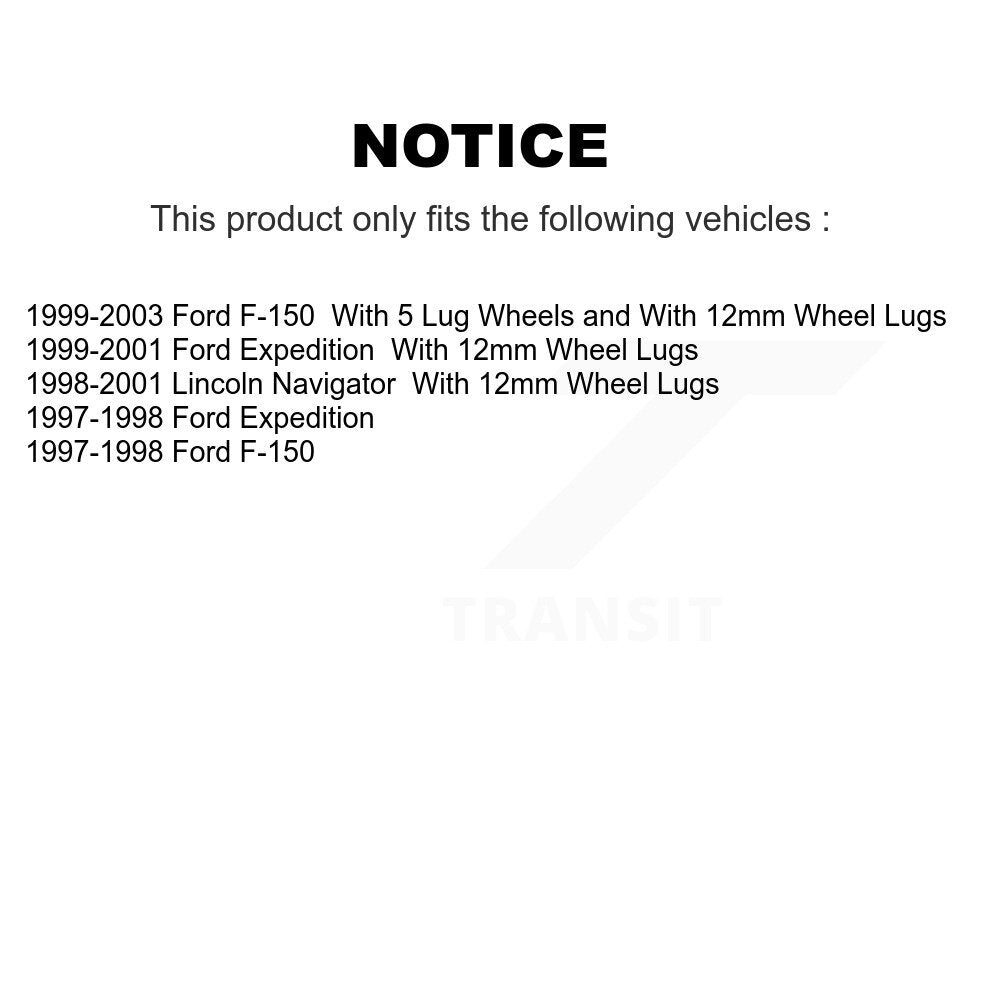 [Arrière] Disque et plaquette de frein pour Ford F-150 Expedition Lincoln K8T-105648