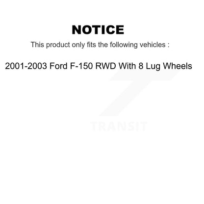 [Arrière] Disque et plaquette de frein pour 01-03 Ford F-150 With 8 Lug Wheels K8T-105650