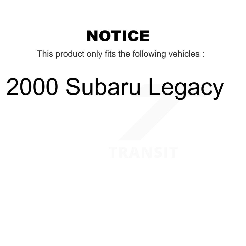 [Arrière] Disque et plaquette de frein pour 2000 Subaru Legacy K8T-105679
