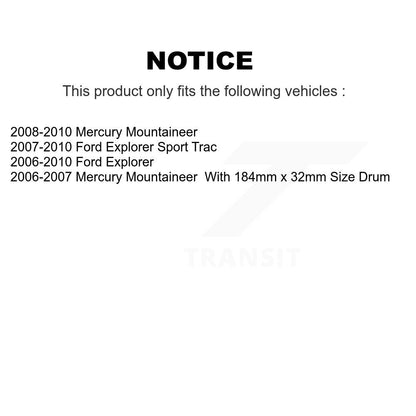 [Arrière] Disque et plaquette de frein pour Ford Explorer Sport Trac Mercury K8T-105691