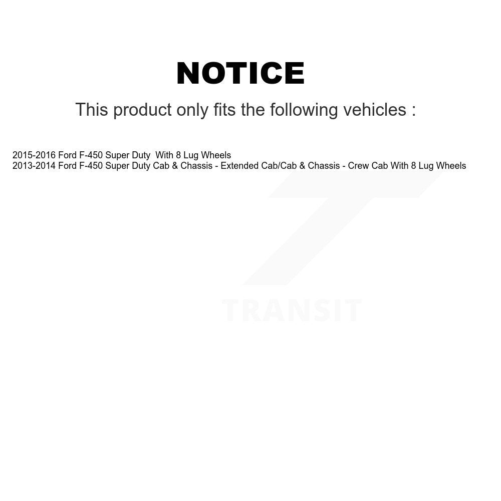 [Arrière] Disque et plaquette de frein pour Ford F-450 Super Duty K8T-105732