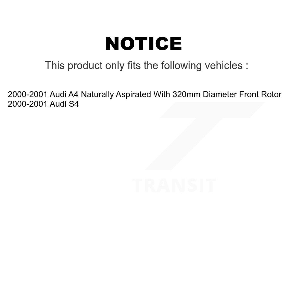 [Avant] Kit de Roulement de roue pour 2000-2001 Audi A4 Quattro S4 KBB-100051