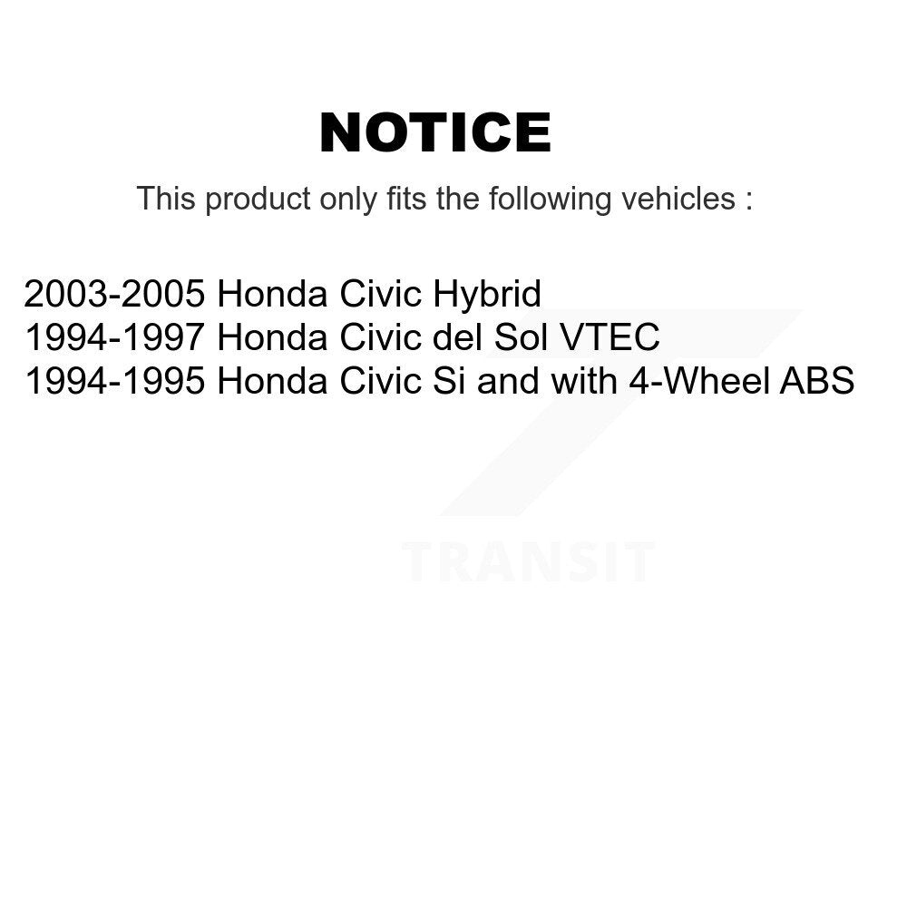 [Avant] Kit de Roulement de roue pour Honda Civic del Sol KBB-100064