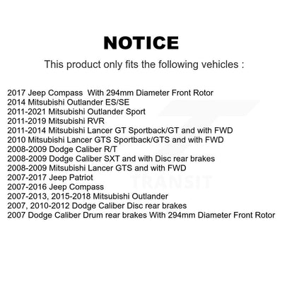 [Avant] Kit de Roulement de roue pour Jeep Patriot Mitsubishi Compass Dodge Caliber Outlander Sport Lancer RVR KBB-100231