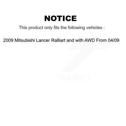[Avant] Kit de Roulement de roue pour 2009 Mitsubishi Lancer Ralliart avec AWD From 04 09 KBB-100235