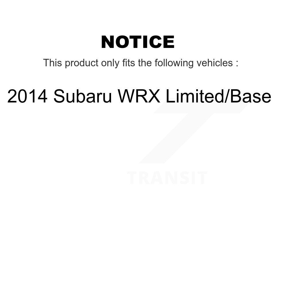 [Avant] Kit d'ensemble roulement de roue et moyeu pour 2014 Subaru WRX Limited Base KBB-100519