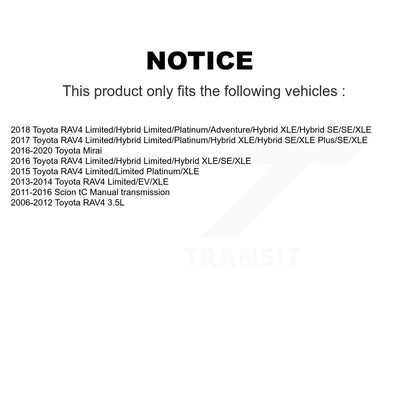 [Avant] Kit d'ensemble roulement de roue et moyeu pour Toyota RAV4 Scion tC Mirai KBB-100575