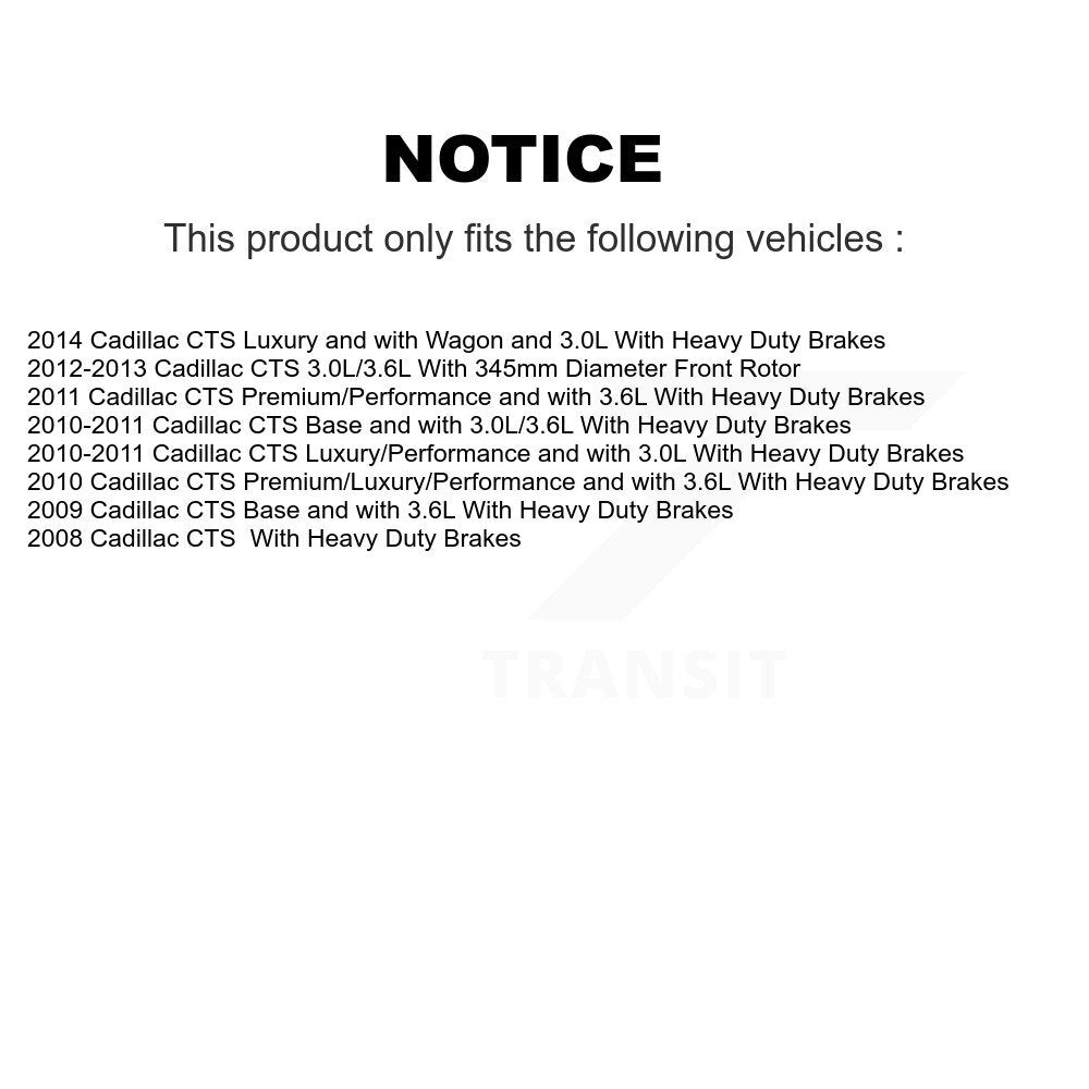 [Avant] Kit d'ensemble roulement de roue et moyeu pour Cadillac CTS KBB-100624