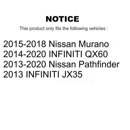 [Avant] Kit d'ensemble roulement de roue et moyeu pour Nissan Pathfinder Murano INFINITI QX60 JX35 KBB-100655