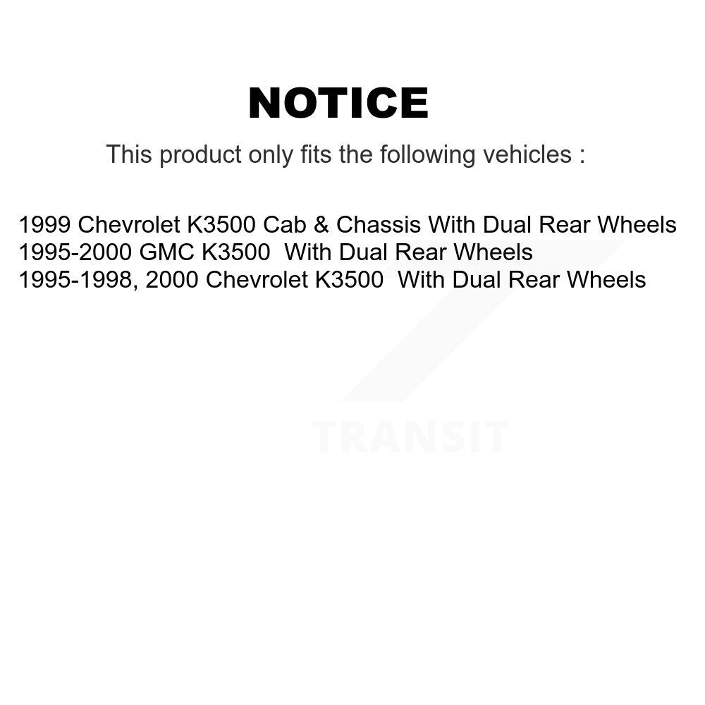[Avant] Kit d'ensemble roulement de roue et moyeu pour K3500 Chevrolet GMC Dual Rear Wheels KBB-100804