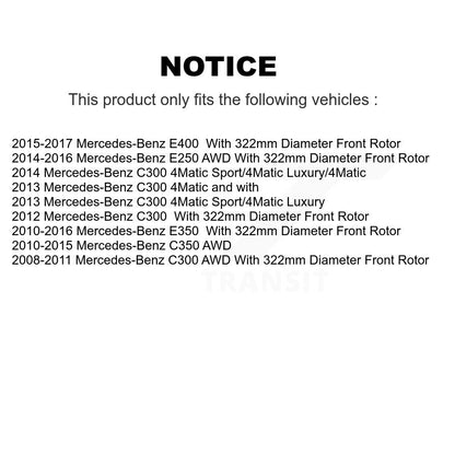 [Avant] Kit de Roulement de roue pour Mercedes-Benz E350 C300 E400 C350 E250 KBB-101045