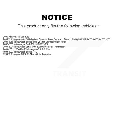 [Avant] Kit de Roulement de roue pour Volkswagen Jetta Beetle Golf KBB-101276