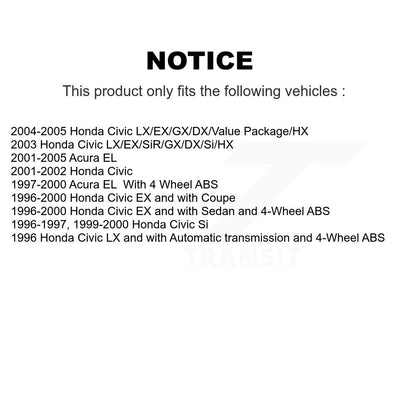 [Avant] Kit de Roulement de roue pour Honda Civic Acura EL KBB-101294