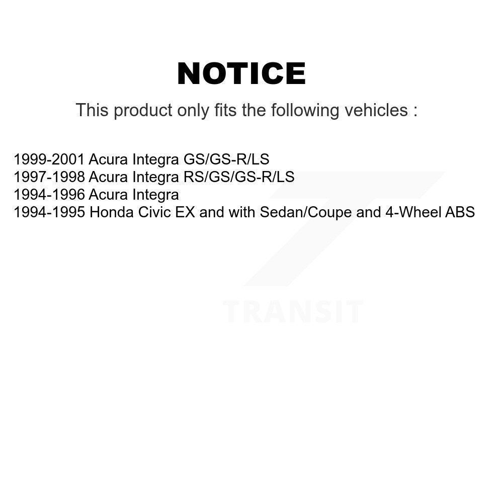 [Avant] Kit de Roulement de roue pour Acura Integra Honda Civic KBB-101596