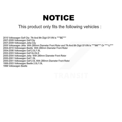 [Avant] Kit de Roulement de roue pour Volkswagen Beetle Jetta Golf City KBB-101870