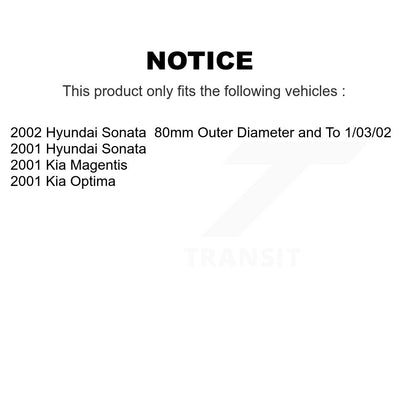 [Avant] Kit de Roulement de roue pour Hyundai Sonata Kia Optima Magentis KBB-102321
