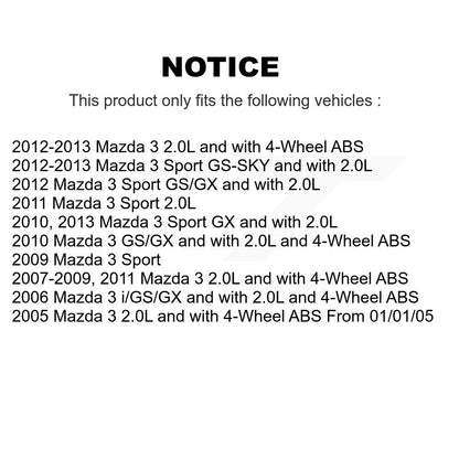 [Avant] Kit de Roulement de roue pour Mazda 3 Sport KBB-102414