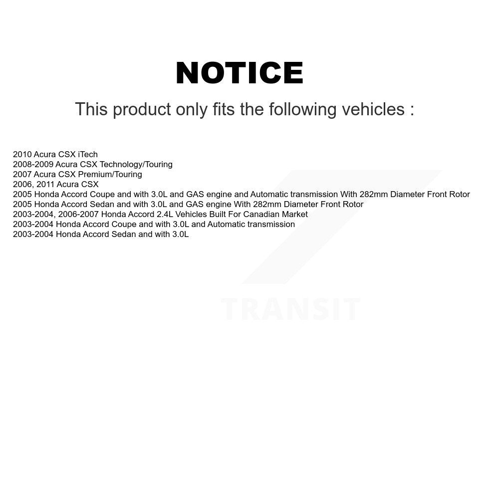 [Avant] Kit de Roulement de roue pour Honda Accord Acura CSX KBB-102664