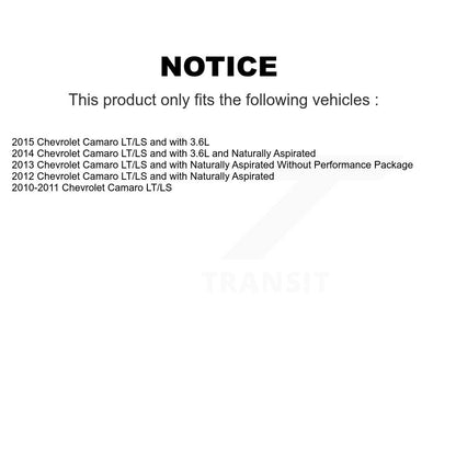 [Avant] Kit d'ensemble roulement de roue et moyeu pour 2010-2015 Chevrolet Camaro LT LS KBB-102916