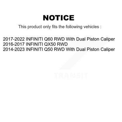 [Avant] Kit d'ensemble roulement de roue et moyeu pour INFINITI Q50 QX50 Q60 KBB-103354