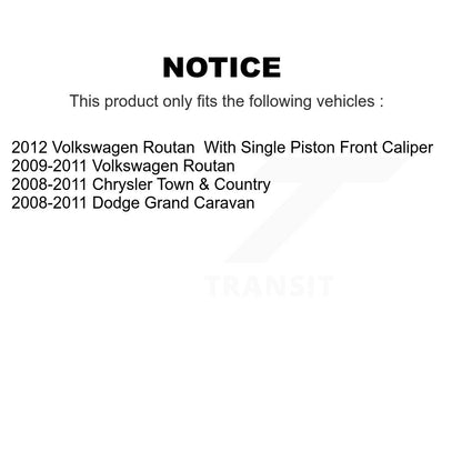 [Avant] Kit d'ensemble roulement de roue et moyeu pour Chrysler Town & Country Dodge Grand Caravan Volkswagen Routan KBB-103634