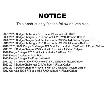 [Avant] Kit d'ensemble roulement de roue et moyeu pour Dodge Charger Challenger Chrysler 300 KBB-103710