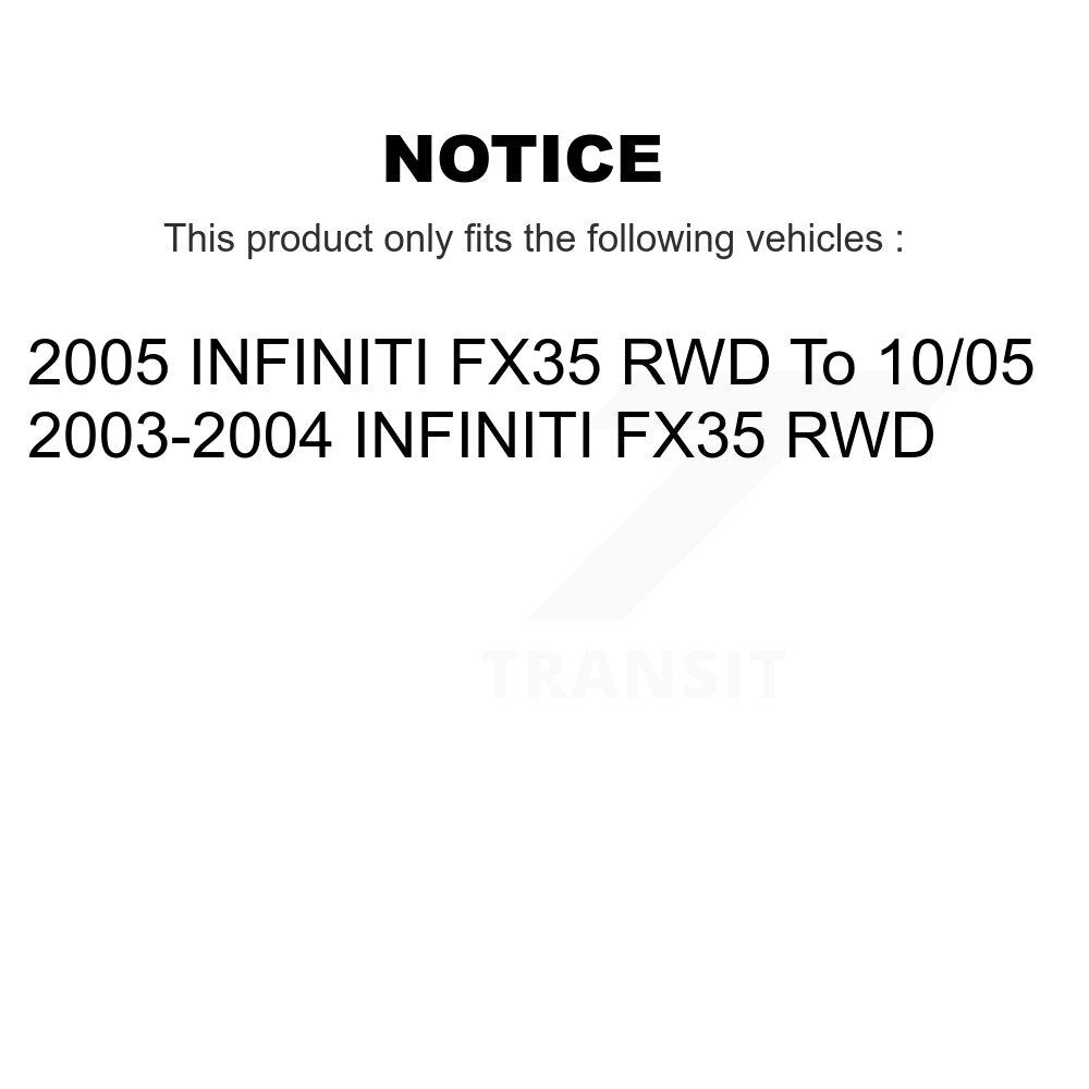 [Avant] Kit d'ensemble roulement de roue et moyeu pour INFINITI FX35 RWD KBB-103721
