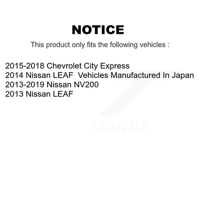 [Avant] Kit d'ensemble roulement de roue et moyeu pour Nissan NV200 LEAF Chevrolet City Express KBB-103753