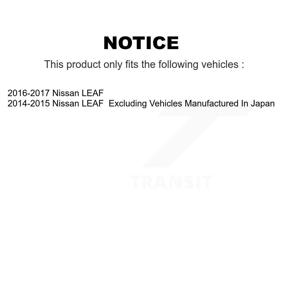 [Avant] Kit d'ensemble roulement de roue et moyeu pour Nissan LEAF KBB-103756