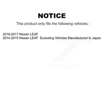[Avant] Kit d'ensemble roulement de roue et moyeu pour Nissan LEAF KBB-103756