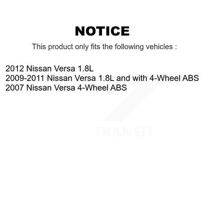 [Avant] Kit d'ensemble roulement de roue et moyeu pour Nissan Versa KBB-103760