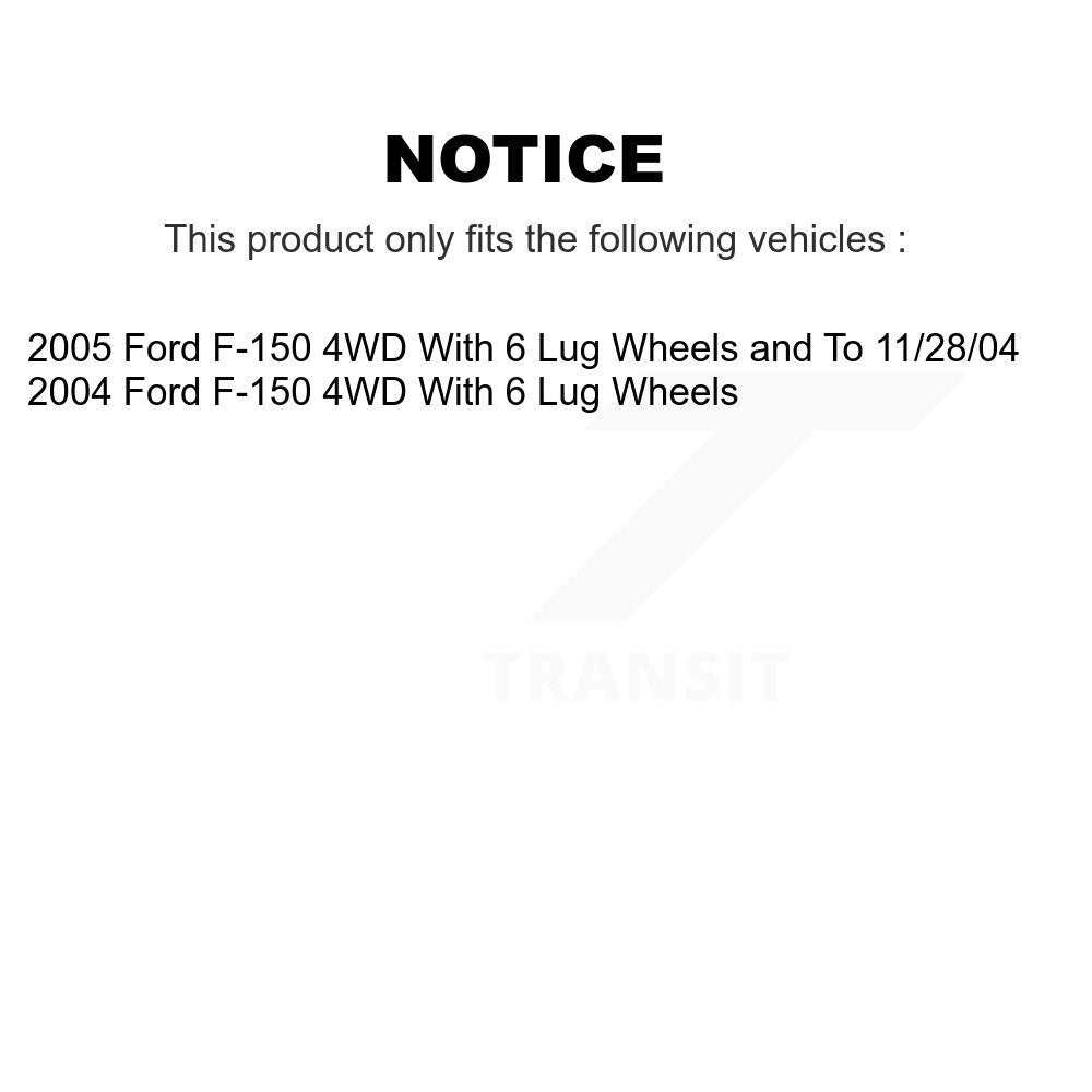 [Avant] Kit d'ensemble roulement de roue et moyeu pour Ford F-150 4WD KBB-103793