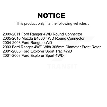 [Avant] Kit d'ensemble roulement de roue et moyeu pour Ford Ranger Explorer Sport Trac Mazda B4000 4WD KBB-103798