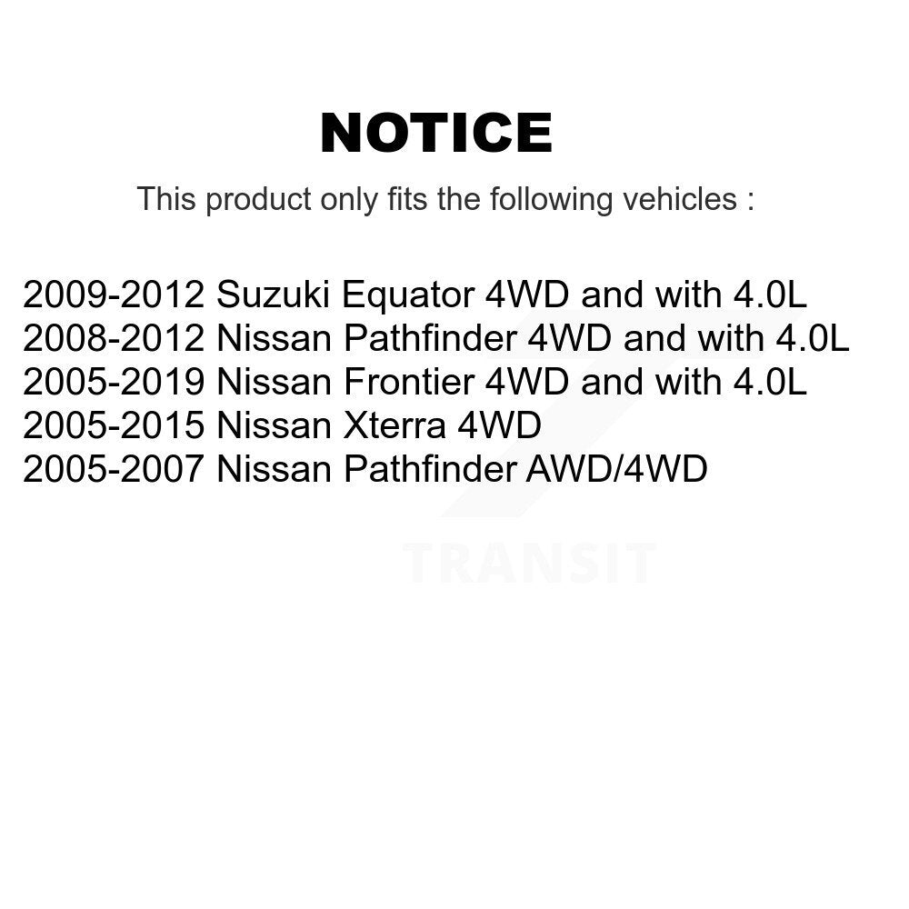 [Avant] Kit d'ensemble roulement de roue et moyeu pour Nissan Frontier Pathfinder Xterra Suzuki Equator KBB-103816