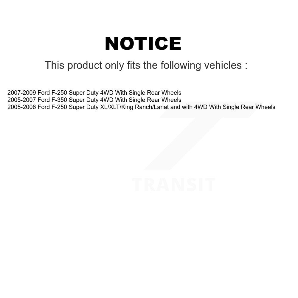 [Avant] Kit d'ensemble roulement de roue et moyeu pour Ford F-250 Super Duty F-350 Single Rear Wheels KBB-103830