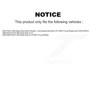 [Avant] Kit d'ensemble roulement de roue et moyeu pour Ford F-450 Super Duty F-550 KBB-103861