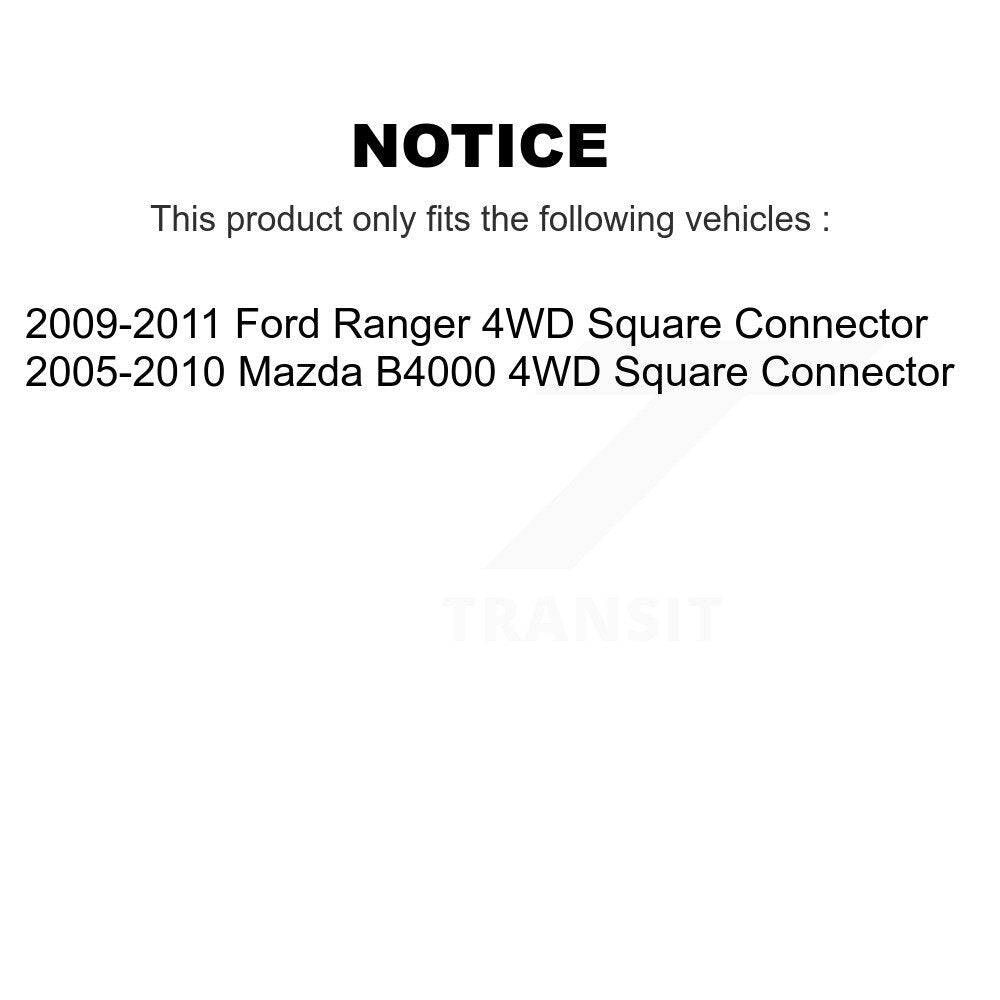 [Avant] Kit d'ensemble roulement de roue et moyeu pour Ford Ranger Mazda B4000 Square Connector 4WD KBB-103873