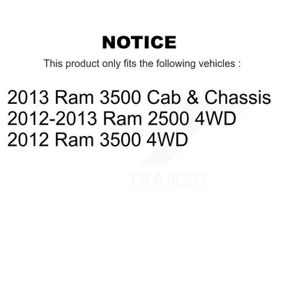 [Avant] Kit d'ensemble roulement de roue et moyeu pour Ram 2500 3500 KBB-103886