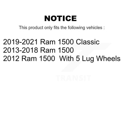 [Avant] Kit d'ensemble roulement de roue et moyeu pour Ram 1500 Classic KBB-103891