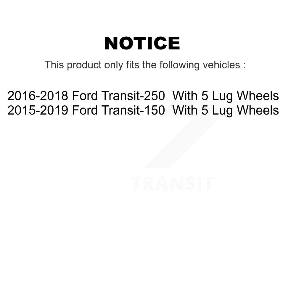 [Avant] Kit d'ensemble roulement de roue et moyeu pour Ford Transit-250 Transit-150 5 Lug Wheels KBB-103893