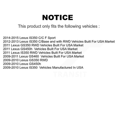 [Avant] Kit d'ensemble roulement de roue et moyeu pour Lexus IS350 GS350 GS450h GS460 KBB-103908